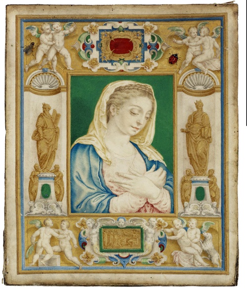 Julije Klović - page from The Virgin Annunciate copy